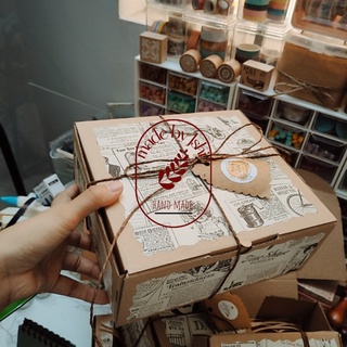 hộp quà tặng nắp gài vintage trang trí handmade tặng sinh nhật quà lễ, hộp quà phong cách vintage