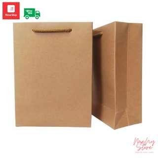 Combo 50 túi KRAFT TRƠN đựng quà tặng, túi xi măng trơn có quai loại dày