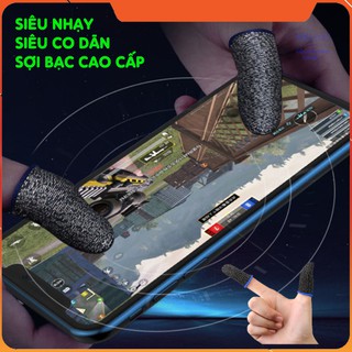 Bao tay chơi game 2 ngón - bao tay chơi game chống mồ hôi tay sợi bạc cao cấp siêu nhạy chơi game mobile