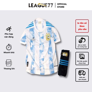 Bộ Quần Áo Bóng Đá Ar.gentina 21/22 - Bộ quần áo thể thao nam tay ngắn cho mùa hè năng động