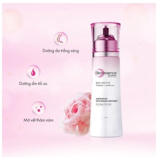 Nước cân bằng da trắng hồng Bio Essence Bio-White Advanced Whitening Refiner chiết xuất Tanaka &amp; Camellia 100ml