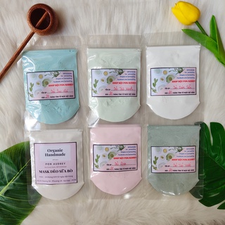 Mask Dẻo Collagen Tảo Xoắn / Tinh Nghệ / Choco - Bột Đắp Mặt Thiên Nhiên Handmade