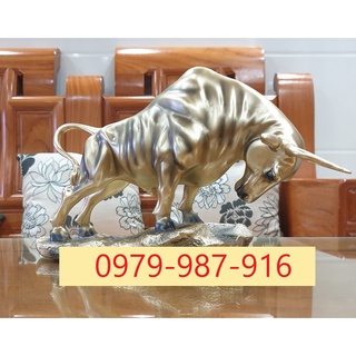 [HỎA TỐC] LOẠI 1 Chắc Chắn, Bóng, Đẹp --  Tượng Bò Tót Phố Wall, Biểu Tượng Phố Wall, Biểu Tượng Chứng Khoán