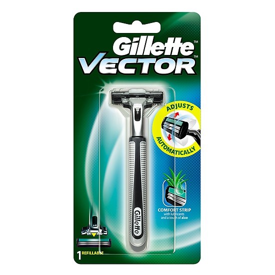 Dao Cạo Râu Gillette Vector 2 lưỡi
