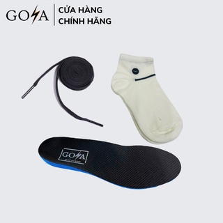 Combo lót giày cao su siêu êm siêu thoáng mát - vớ -dây giày GOYA (Note size lót và màu dây vớ)