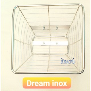Rổ inox gắn cho xe Dream loại thường