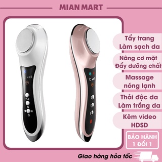 Máy massage mặt MIANZ nóng lạnh - điện di cao cấp - mat xa mặt cầm tay đẩy dưỡng chất nâng cơ mặt - Mian Mart