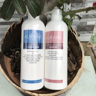 Bộ dầu gội xả phục hồi Aurane Protein Moisturizing 750mlx2
