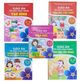 Sách - Giáo án tổ chức hoạt động lớp mẫu giáo 3-4 tuổi ( Bộ 5 cuốn)