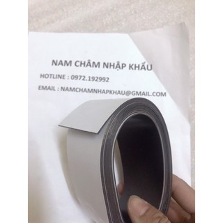Nam Châm dẻo cuộn 5cm x 3 mét x 1.2mm dán bảng từ
