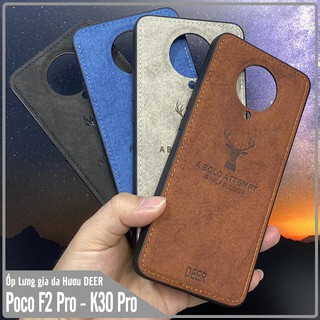 Ốp lưng giả vải bò Xiaomi Redmi K30 pro / K30 ultra / Poco F2 pro họa tiết hươu