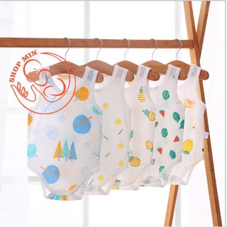 (Quảng Châu) Body Ba lỗ Vải Cotton Thông Hơi Thoáng Mát Cho Bé 5-18 tháng (MB.Q28)