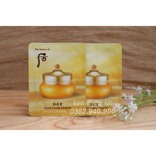 Sample Kem tẩy trang Whoo Facial Cream Cleanser