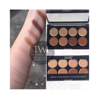 BẢNG CHE KHUYẾT ĐIỂM VÀ TẠO KHỐI CITY COLOR PHOTO CHIC CONCEALER &amp; CONTOUR PALETTE