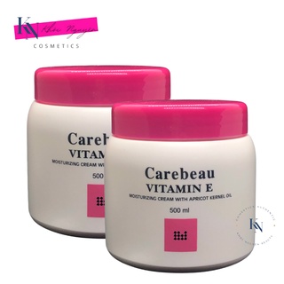 Kem Dưỡng Da Toàn Thân Vitamin E Carebeau Kem Dưỡng Ẩm Kem Dưỡng Trắng Da Thái Lan Màu Hồng Hũ 500ml