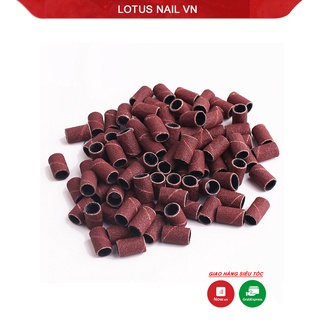 Giấy nhám nail, đầu mài nhám cao cấp túi 100 chiếc