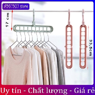 Móc quần áo thông minh 9 Lỗ Tiết Kiệm Không Gian