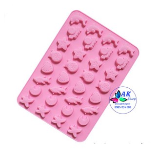 KHUÔN KẸO DẺO/CHIP CHIP (II) - 32 SINH VẬT BIỂN