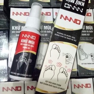 Xịt khử mùi hôi chân nano (sp cực kỳ cần thiết vào hè)
