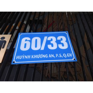 BẢNG SỐ NHÀ - CÔNG TY - MICA