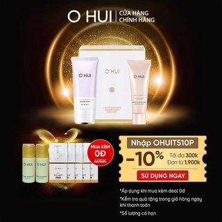 Bộ Kem lót hoa oải hương làm đều màu và sáng da OHUI Ultimate Brightening Lavender Primer SPF20/PA++