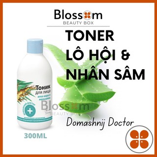 Toner cân bằng da Lô hội và Nhân sâm Domashnij Doctor |ELFA PHARM 300ML