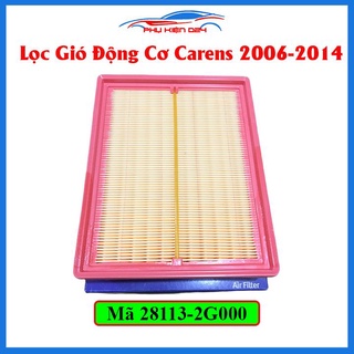 Lọc gió động cơ cho xe Carens 2006-2007-2008-2009-2010-2011-2012-2013-2014 động cơ xăng mã 28113-2G000
