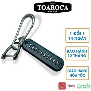 Móc chìa khóa xe máy,ô tô chất liệu hợp kim hình quả bầu móc móng ngựa Toaroca đơn giản sang trọng
