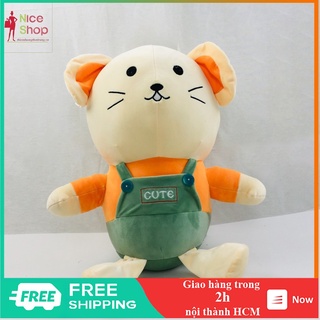 Gấu bông ôm chuột mặc áo dùng để cho bé ôm hay trang trí - OT0703