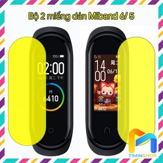 [2 miếng] Dán Miband 6, Mi band 5 - chống trầy xước, trong suốt