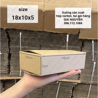 20 hộp carton 18x10x5 gói hàng, đóng hàng COD - bao bì Gia Nguyễn
