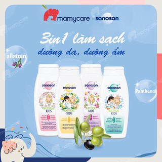 Sữa tắm gội Sanosan dưỡng ẩm cho bé nhiều mùi hương 250ml - MAMYCARE