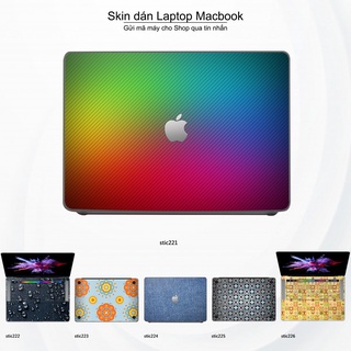 Skin dán Macbook mẫu Hoa văn sticker (đã cắt sẵn, inbox mã máy cho shop)