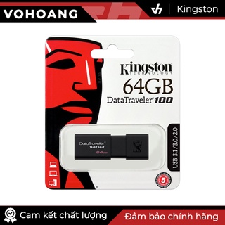 USB 64GB Kingston DataTraveler G3 chuẩn USB 3.0 tốc độ 100MB/s - Kingston DT100G3
