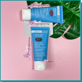 [CÓ TEM CHÍNH HÃNG] Kem ngày mềm mịn, chống nắng phổ rộng Paula's Choice Resist Super-Light Daily Wrinkle Defense SPF 30