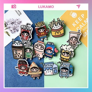 Pin cài balo sticker phụ kiện cài trang trí túi xách balo đáng yêu LUKAMO ST1000