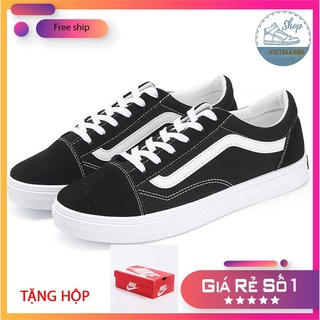 Giày Thể Thao Vns Vault Old Skool Đen Trắng cho nam nữ,giày van giá rẻ sneoker bull box bill / vietmax