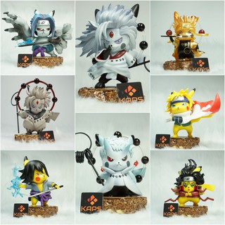 [XẢ HÀNG - NGHỈ BÁN] Mô hình Naruto Pikachu Trang trí góc làm việc, góc gaming - Sasuke, Madara, Obito, Minato - Fullbox