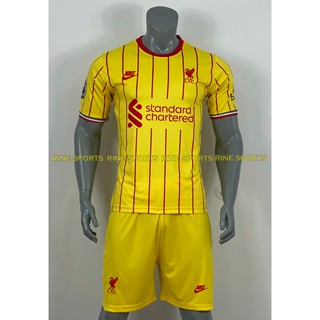 Bộ áo bóng đá liverpool vàng hàng việt nam cao cấp mùa giải 2021-2022
