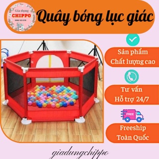 Quâu bóng lục giác / lều chơi bóng cho bé