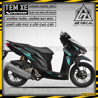 Tem Rời Xe Vario 150 Phong Cách RK | VR182121TK | Decal Chế Chất Liệu PVC Chống Thấm Chống Bay Màu