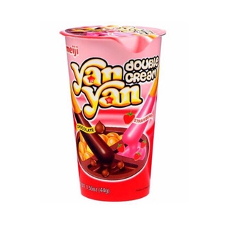 [Mua 1 ly Tặng 1 ly] Bánh Que Chấm Kem Yan Yan Double Cream 44g date 19-08-2022