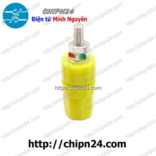 [2 CÁI] Jack Chuối Cái 4mm 20A VÀNG, D=4mm, L=36mm, 20A 60V