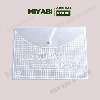Túi clear bag đựng tài liệu văn phòng phẩm giá sỉ F4 trong suốt - Túi đựng tài liệu trung - MIYABI Store