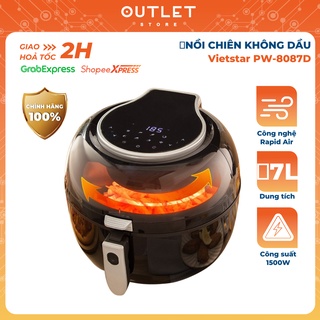[Mã SKAMSALE03 giảm 10% đơn 200k] Nồi Chiên Không Dầu Vietstar PW-8087D 7 lít, Lò Chiên Điều Khiển Cảm Ứng