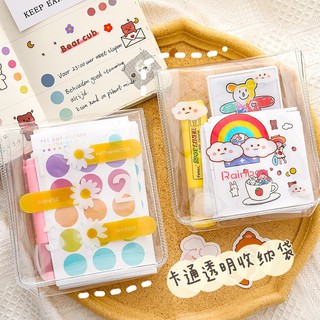Túi bút trong suốt đựng mỹ phẩm Ulzzang xinh xắn