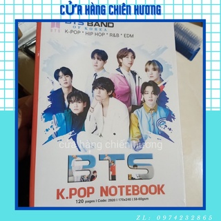 Set 10 quyển vở kẻ ngang Kpop 120 trang