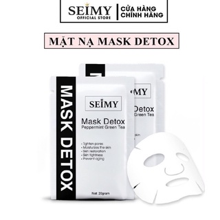 Mặt nạ dưỡng da cấp ẩm Seimy - Mask Detox Peppermint Green Tea da căng bóng,dưỡng trắng,giảm sưng dùng cho mọi loại da