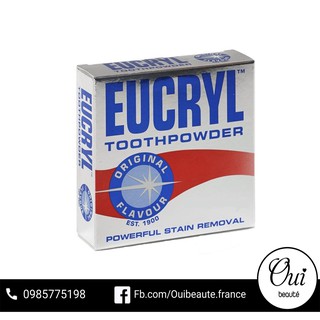 Bột đánh trắng răng Eucryl Toothpowder 50g Ouibeaute