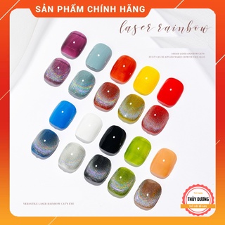 Sơn gel mắt mèo cầu vồng dạng hũ 6ml